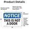 Signmission This Is Not A Door, 7 in W x Rectangle, Vinyl Decal OS-2PACK-NS-D-57-L-18630 - alternate 3